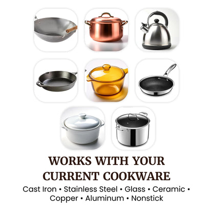 Elite Gourmet EDB-302BF# Countertop Double Cast Iron Burner, 1500 Watts Electric Hot Plate, Temperature Controls, Power Indicator Lights, Easy to Clean, Black