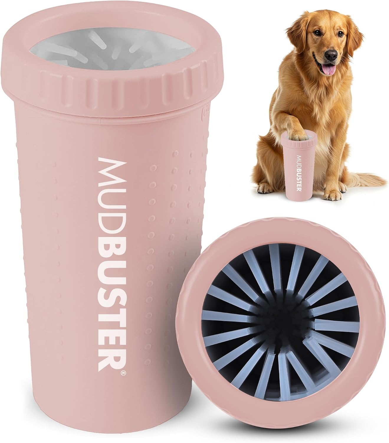 Dexas MudBuster Portable Dog Paw Cleaner - Premium Quality, Blue, Small Size for Pet Supplies and Accessories
