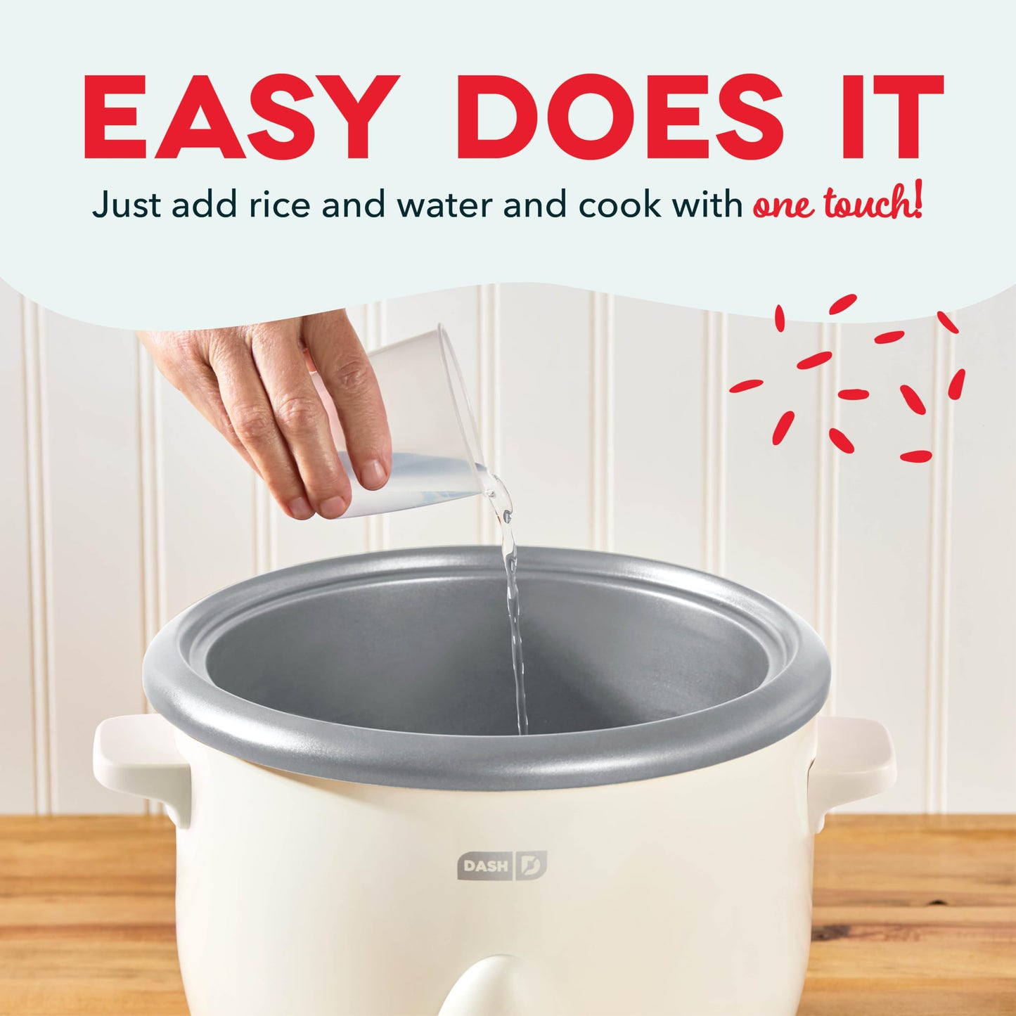 Dash Mini Rice Cooker | Small Rice Maker, 2 Cups Cooked / 1 Cup Uncooked, Ceramic Nonstick Removable Pot, Keep Warm Function, Compact and Portable for Dorm, Travel, Single Serve, Aqua