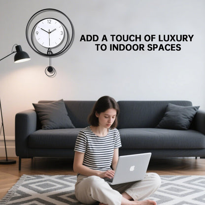Dankeit Decorative Wall Clock,Silent Non-Ticking Quality Quartz Movement Battery Operated,Large Wall Clocks for Living Room Kitchen Home Bathroom Bedroom Wall Decor,16x16inch,White