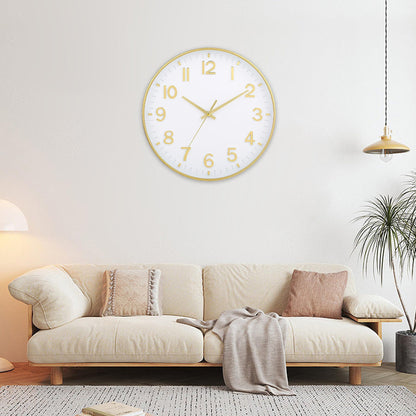 HZDHCLH Wall Clocks Battery Operated,Wall Clock Green,8 inch Wall Clock Silent Non Ticking Modern 3D Numbers for Kitchen Bedroom Living Room Office Classroom Decor
