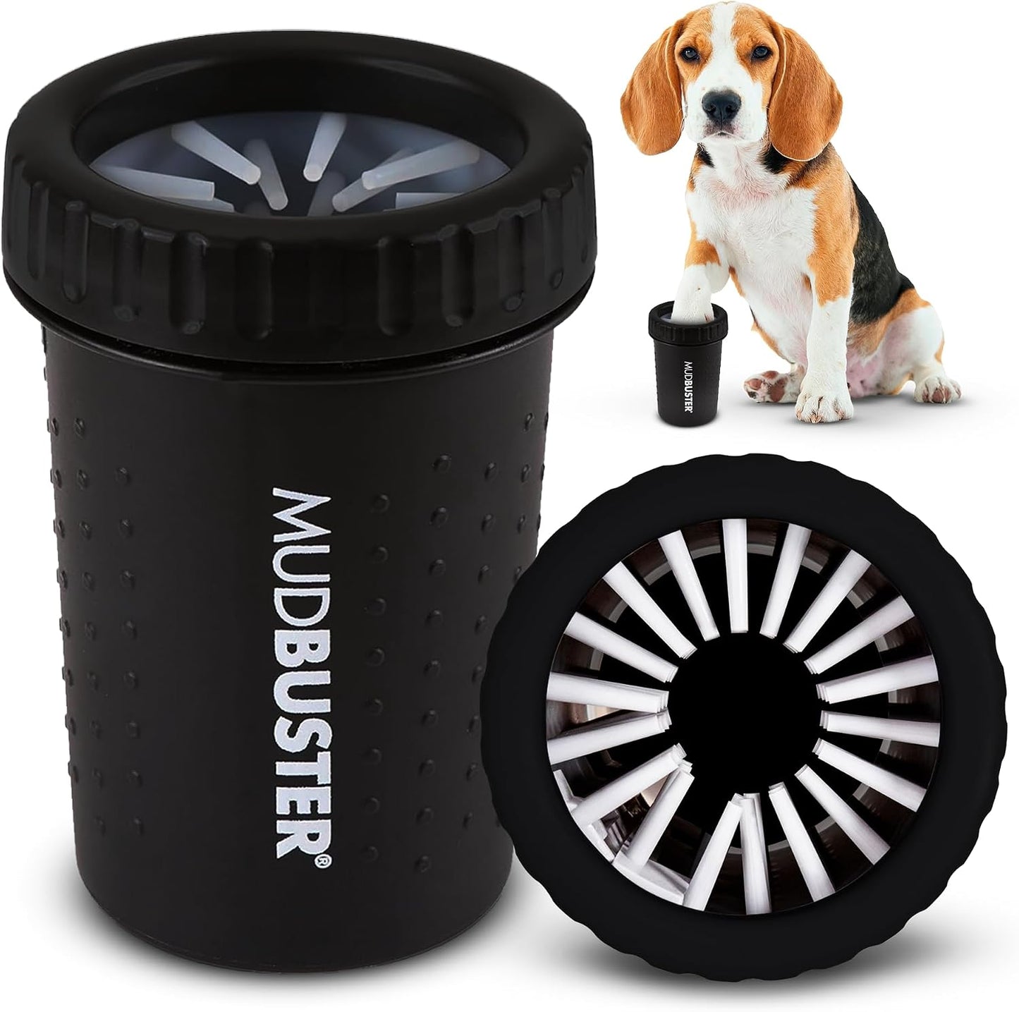 Dexas MudBuster Portable Dog Paw Cleaner - Premium Quality, Blue, Small Size for Pet Supplies and Accessories