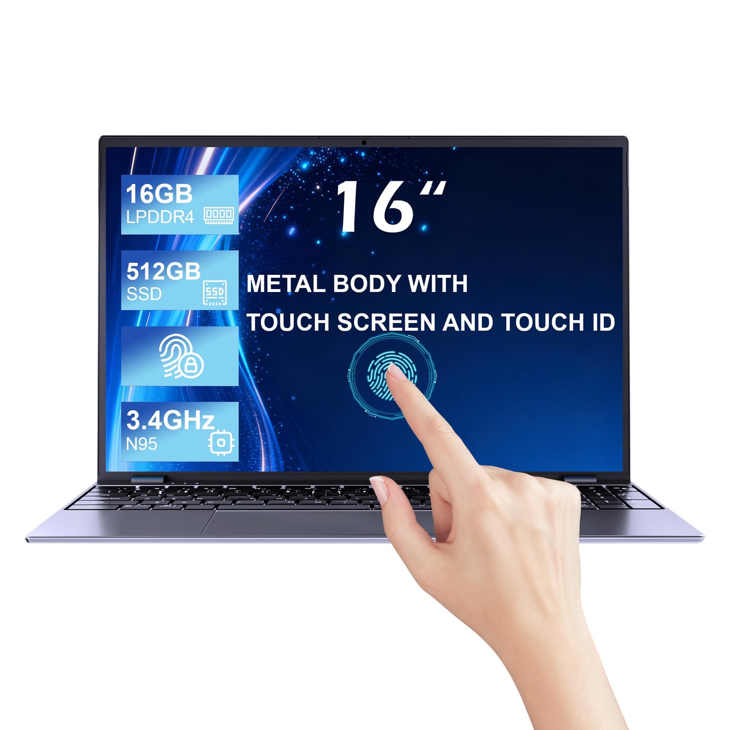 15.6" Yoga 2-in-1 Touchscreen Laptop Computer, AMD A9 Processor up to 3.2GHz, 8GB RAM 256GB SSD, Convertible Notebook with IPS FHD Display, USB-C, WiFi, Win11 Laptop for Work, Study & Home