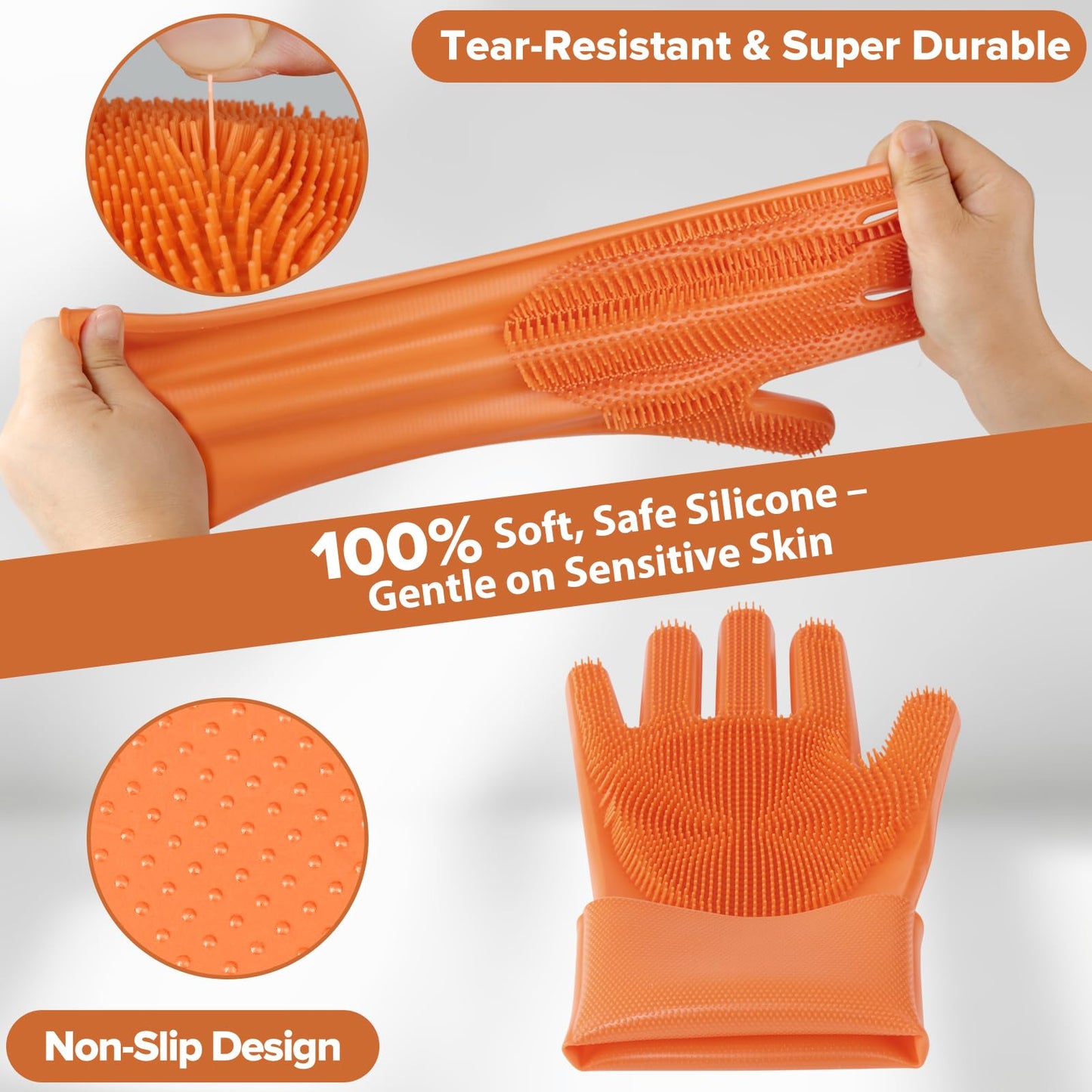 6PCS Grooming & Bath Supplies for Dogs, Cats | Dog Washing Gloves | Dog Bath Brush | Dog Shower Brush | Pet Grooming Gloves | Dog Grooming kit | Pet Supplies for Showerhead & Sprayer (Navy Blue)