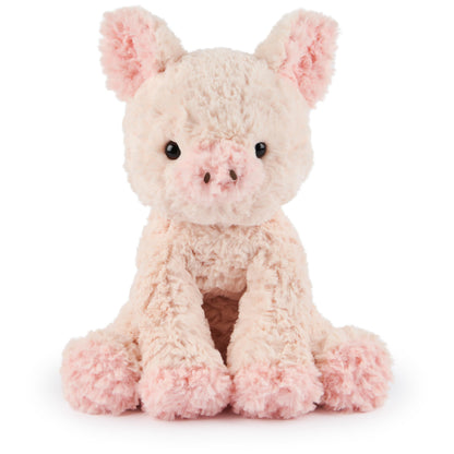 GUND Cozys Collection Cow, Stuffed Animal for Ages 0 and Up, Spring Decor Plush Toy, Cream/Blue, 10”