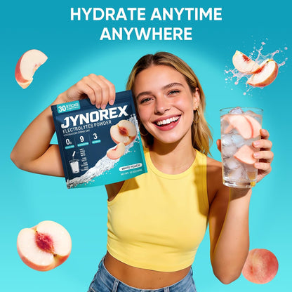 Electrolytes Powder Packets Sugar Free, 30 Sticks High Sodium Hydration Packets, Electrolyte Drink Mix with Lemon Lime Watermelon Peach Berry Kiwi Tropical Punch Lychee Cranberry, 10.5OZ