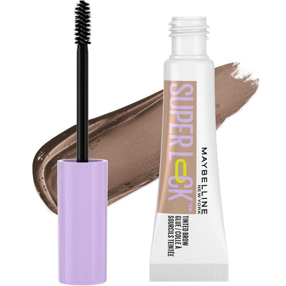 Maybelline Super Lock Brow Glue Eyebrow Gel, Lightweight Brow Gel For Up To 24HR Hold, Clear, 1 Count