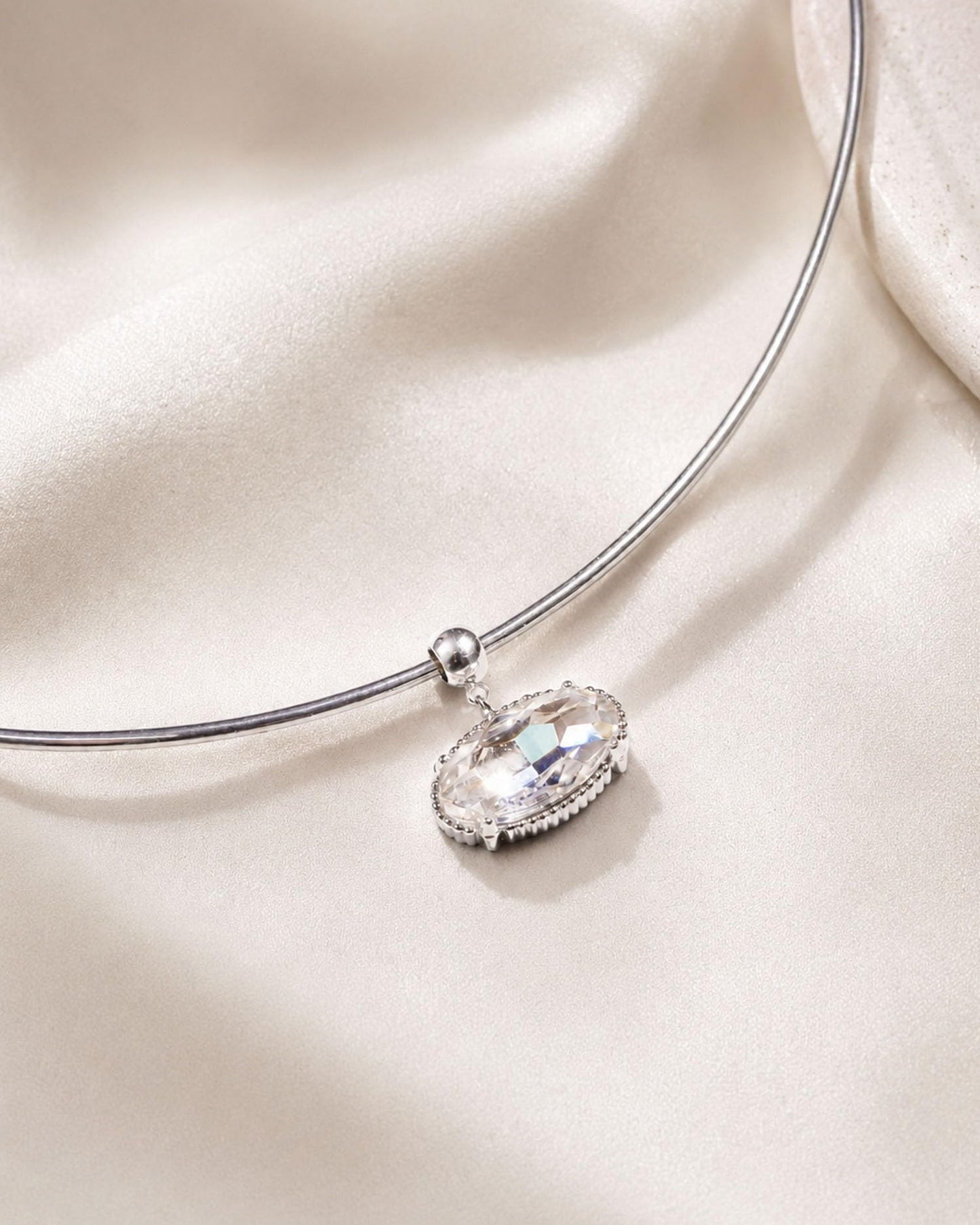 TLY Collar Choker Necklace for Women Trendy Non Tarnish 18K Gold Plated Dainty Wire Choker Cubic Zirconia Pendant Necklace Waterproof Cute Fashion Simple Necklace Stack Womens Jewelry Gift