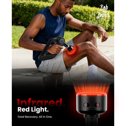 BOB AND BRAD D5 Pro Plus Handheld Massage Gun with Heat, FSA-HSA Eligible Deep Tissue Percussion Massage Gun, Powerful Muscle Massager for Athletes Fitness Workout & Daily Recovery, Birthday Gift