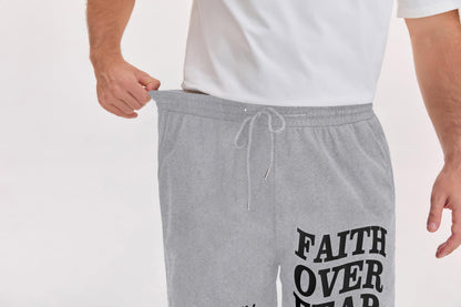 QJQ Men's Letter Graphic Drawstring Waist Shorts Summer Casual Workout Athletic Gym Track Shorts Streetwear