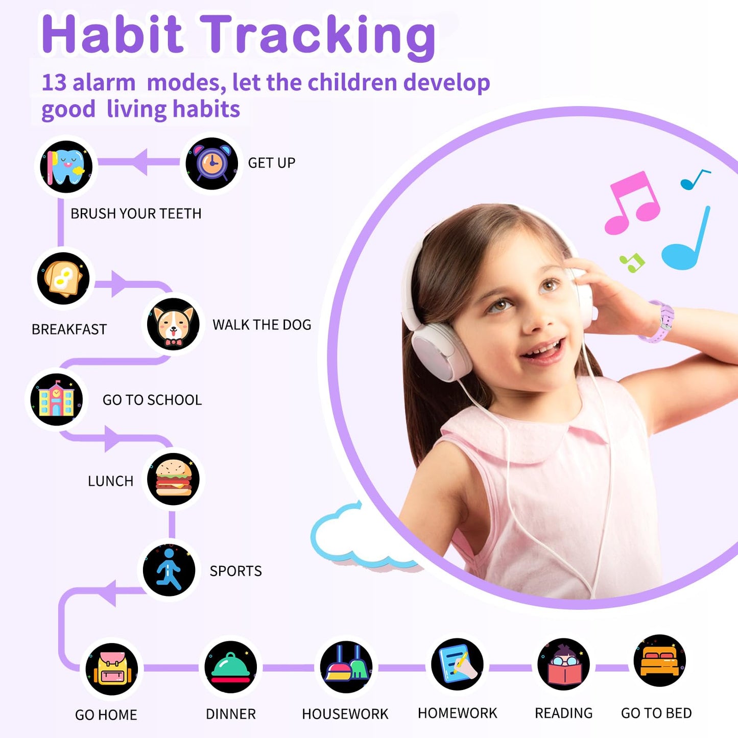 Cosjoype Kids Game Smart Watch for Kids with 39 Puzzle Games HD Touch Screen Camera Music Player Pedometer Alarm Clock Calculator Flashlight 12/24hr Kid Watch Gift for 4-12 Year Old Boys Toys for Kid