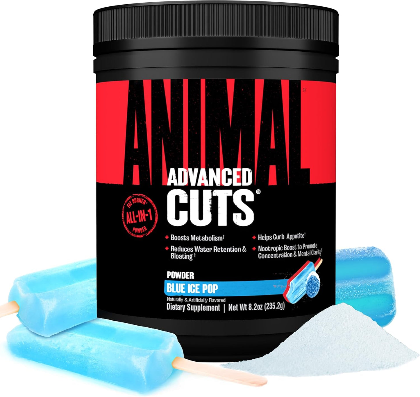 Animal Cuts Thermogenic Fat Burner Powder - Weight Loss for Women and Men for Metabolism, Energy, Focus, and Nootropic Brain Support with Ketones Appetite Suppressant - Orange Mango Flavor