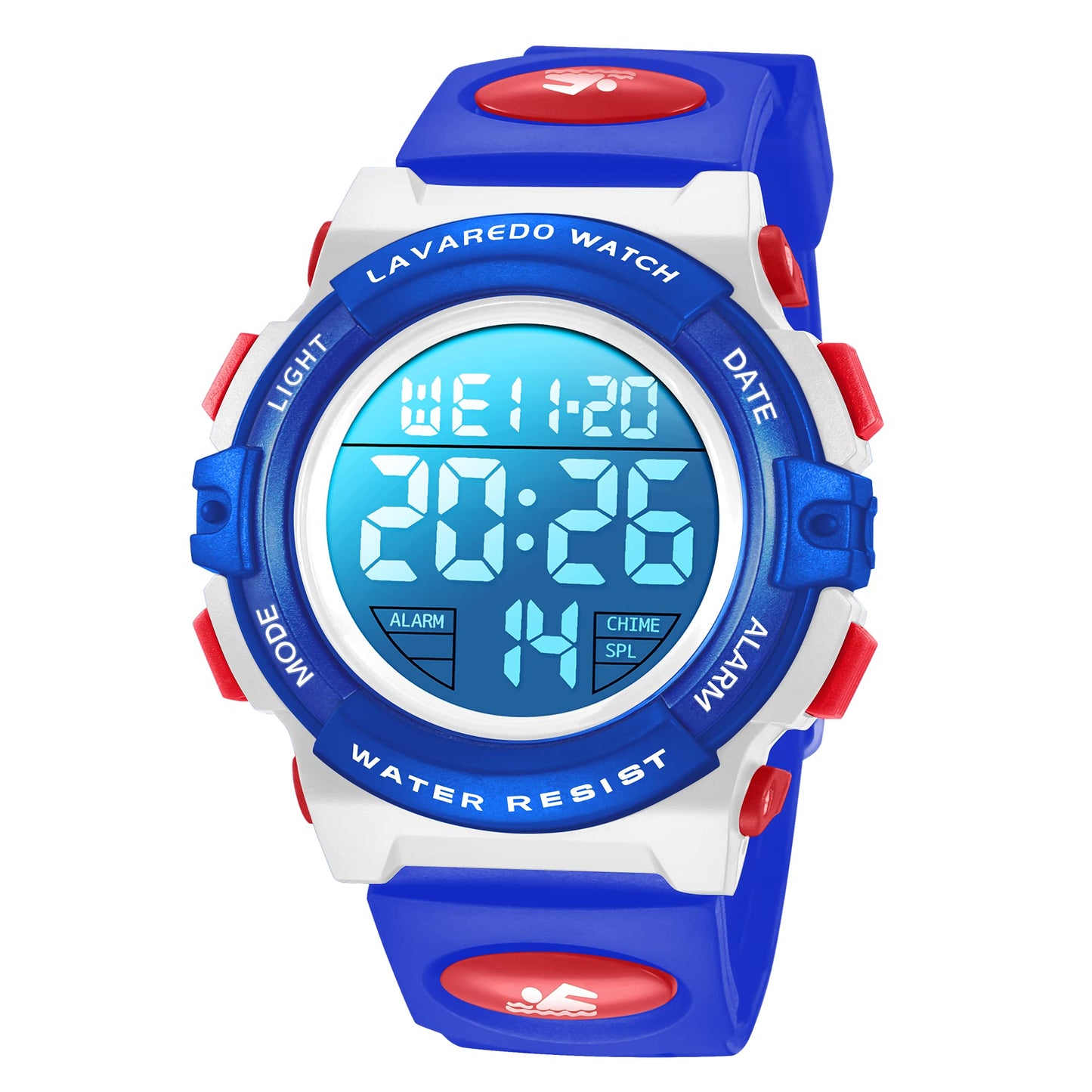 Kids Watch,Boys Watch for 3-15 Year Old Boys,Digital Sport Outdoor Multifunctional Chronograph LED 50 M Waterproof Alarm Calendar Analog Watch for Children with Silicone Band,Kids Gift