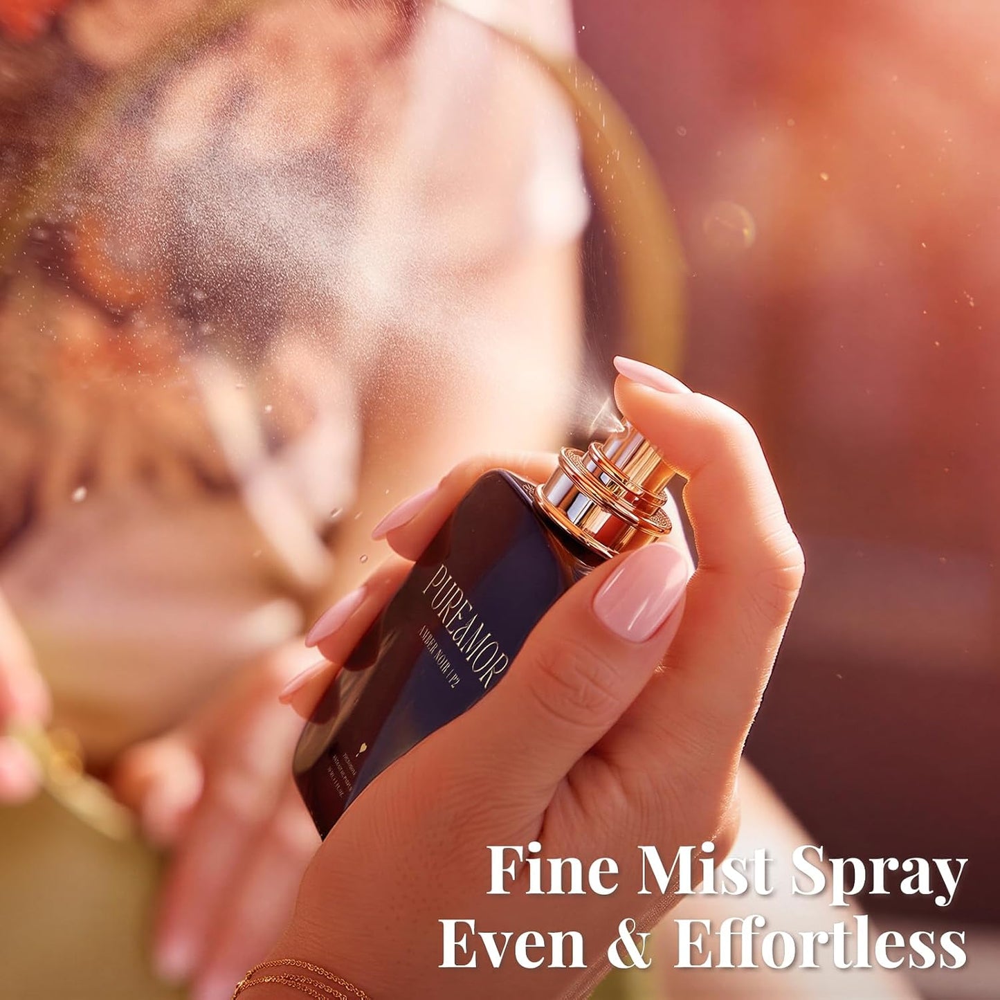 Pheromone Perfume for Women, Amber Noir Extrait de Parfum - Long Lasting Vanilla Amber Scent, 30% High Concentration, Full Size Fragrance Spray, 1.0 oz / 30 ml