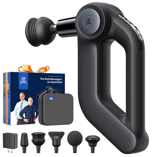BOB AND BRAD D5 Pro Plus Handheld Massage Gun with Heat, FSA-HSA Eligible Deep Tissue Percussion Massage Gun, Powerful Muscle Massager for Athletes Fitness Workout & Daily Recovery, Birthday Gift