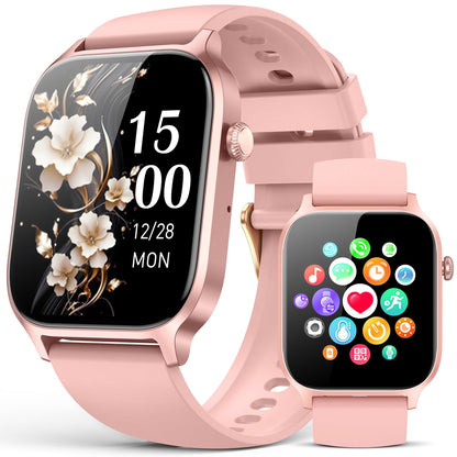 Smart Watches for Women Men, Fitness Tracker Watch with 110 Sports Modes, Step Counter/Sleep Monitor/Pedometer, IP68 Waterproof, Bluetooth Call & Music Control Smartwatch for iPhone/Android,Starlight