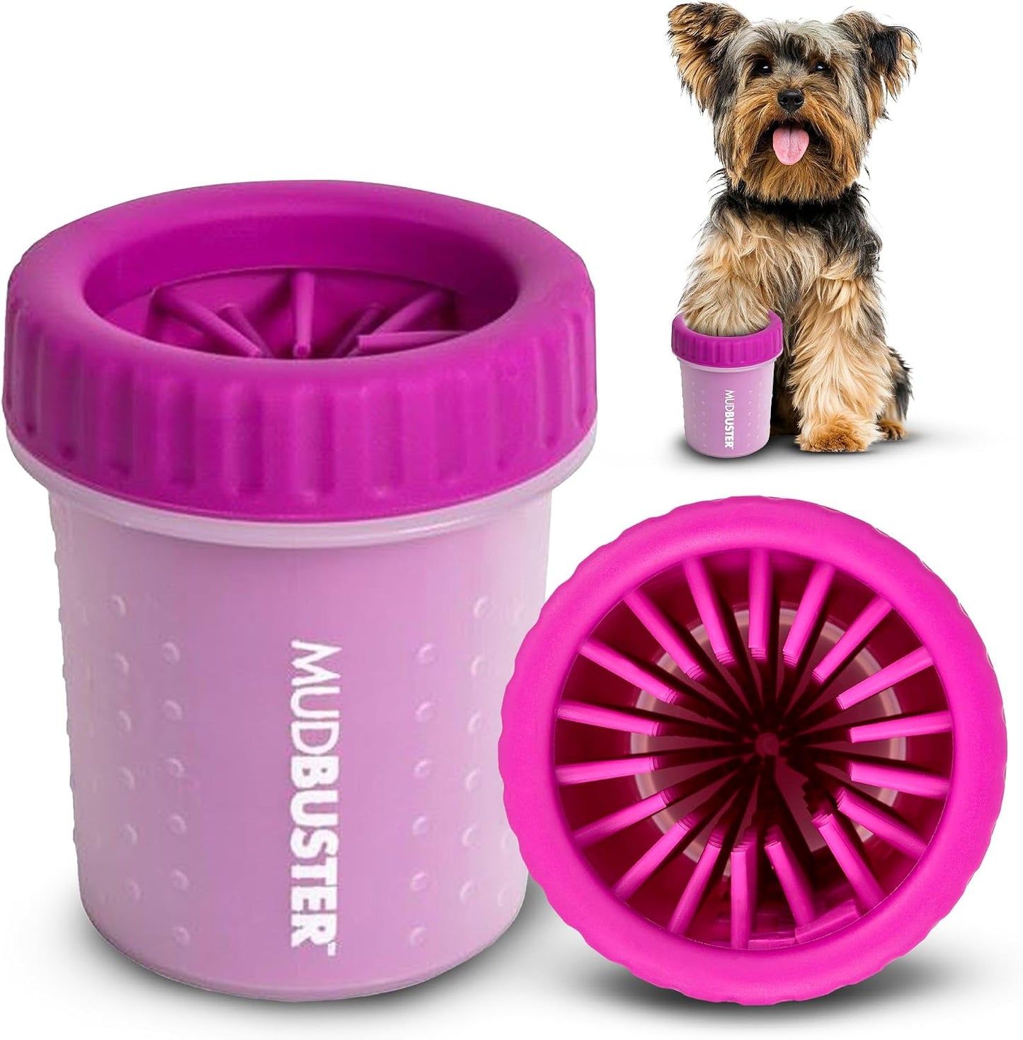 Dexas MudBuster Portable Dog Paw Cleaner - Premium Quality, Blue, Small Size for Pet Supplies and Accessories