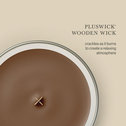 WoodWick Large Hourglass Fireside Candle, Premium Soy Blend Wax, Crackles as it burns, Perfect for Gifting, 21oz