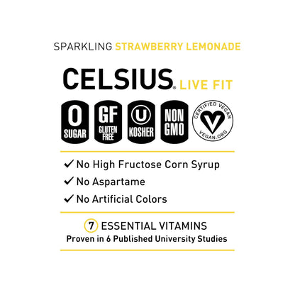 CELSIUS Sparkling Orange, Sugar Free Energy Drink, 12 Fl Oz (Pack of 12)
