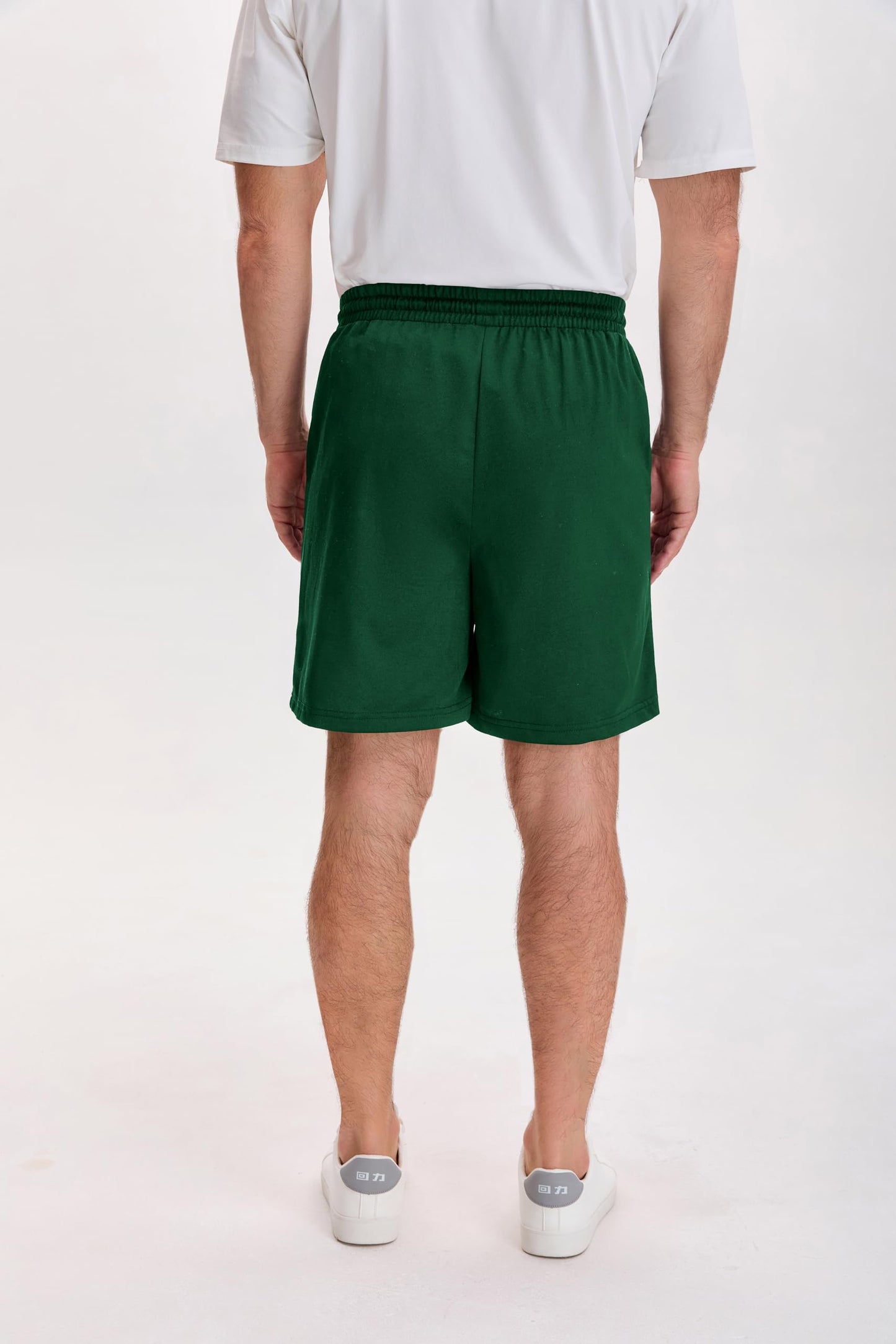 QJQ Men's Letter Graphic Drawstring Waist Shorts Summer Casual Workout Athletic Gym Track Shorts Streetwear