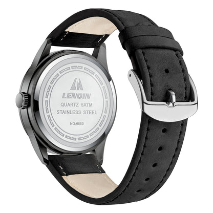 LN LENQIN Mens Watches Unisex Military Sport Nylon Strap Stylish Luminous Fashion Analog Quartz Watch for Men Waterproof Army Tactical Casual Wristwatch