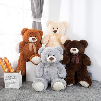 Toys Studio 47 Inch Big Teddy Bear Giant Stuffed Animal for Girls, 4 Feet Large Teddy Bear Baby Shower Party Decorations Kids Women Girlfriend Christmas Valentines Gifts, Light Brown