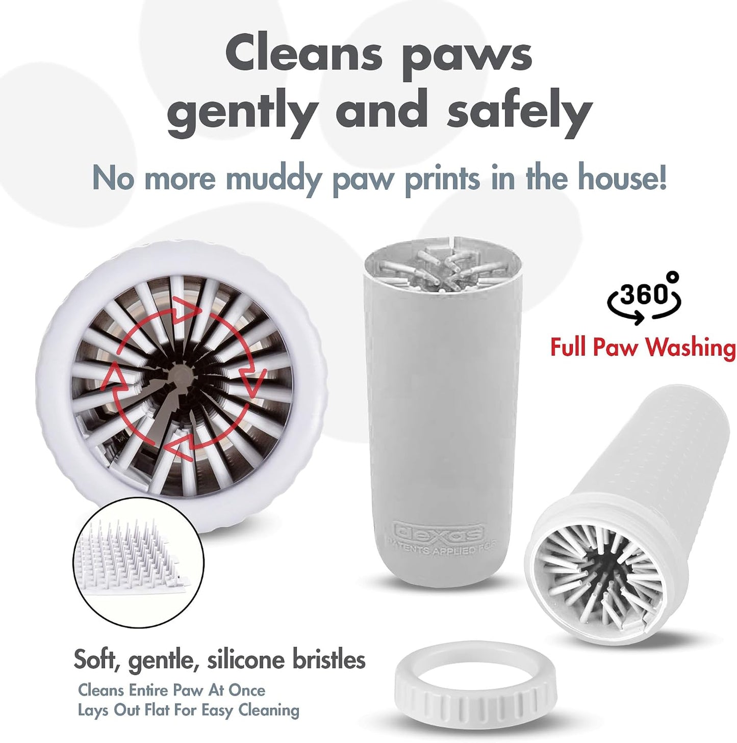 Dexas MudBuster Portable Dog Paw Cleaner - Premium Quality, Blue, Small Size for Pet Supplies and Accessories