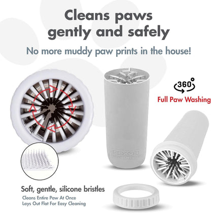 Dexas MudBuster Portable Dog Paw Cleaner - Premium Quality, Blue, Small Size for Pet Supplies and Accessories