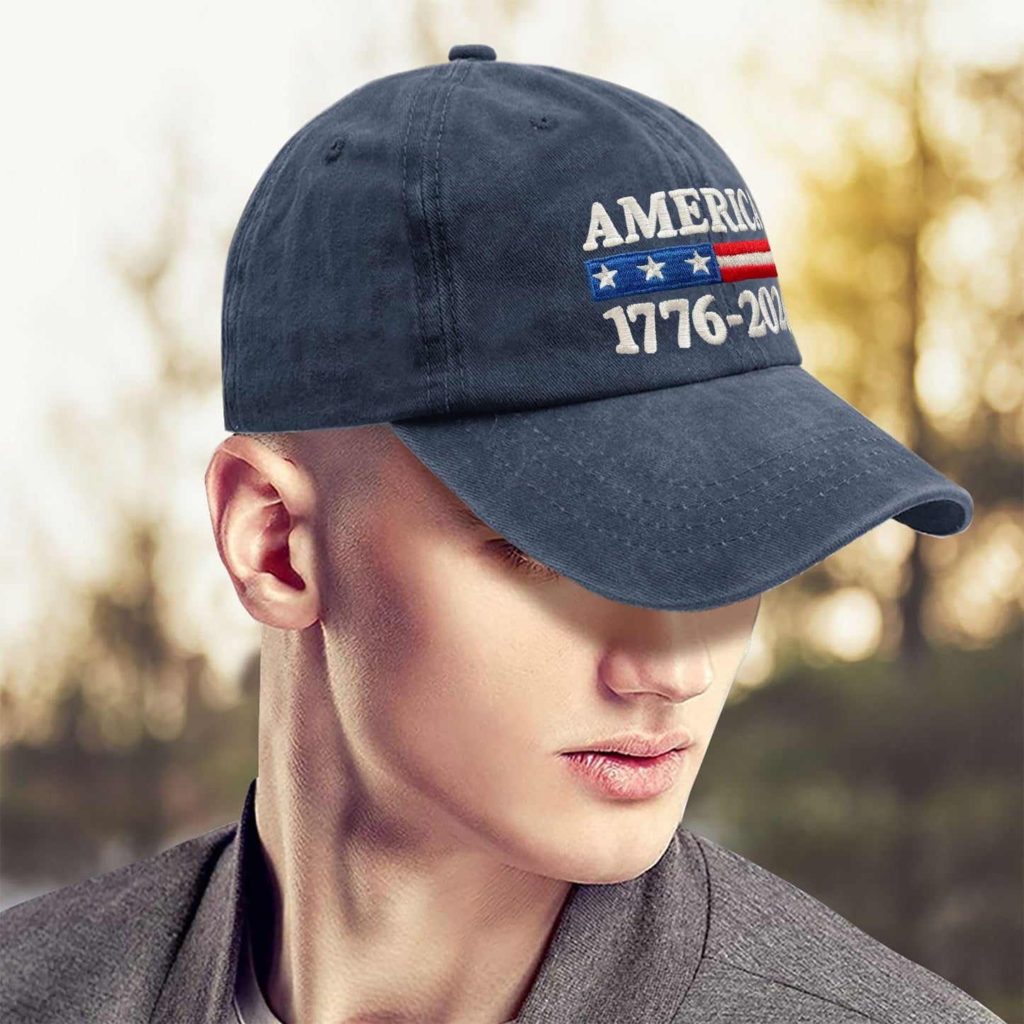 Funny Hat America Hats for Men Gifts for Dad Baseball Cap