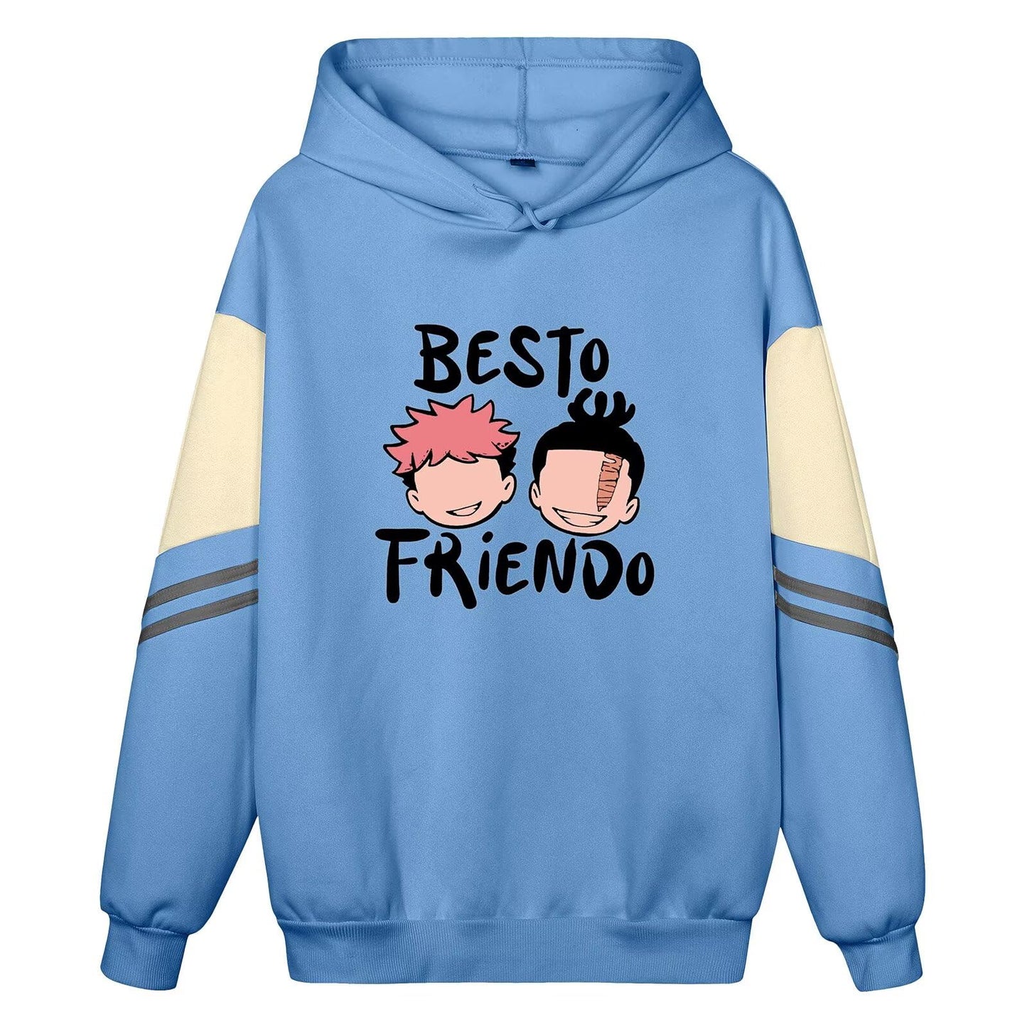ACEFAST INC Itadori Yuji Best Friend Anime Hoodies Unisex Harajuku Graphic Hoodies Jjk Merch Anime Pullover Sweatshirt