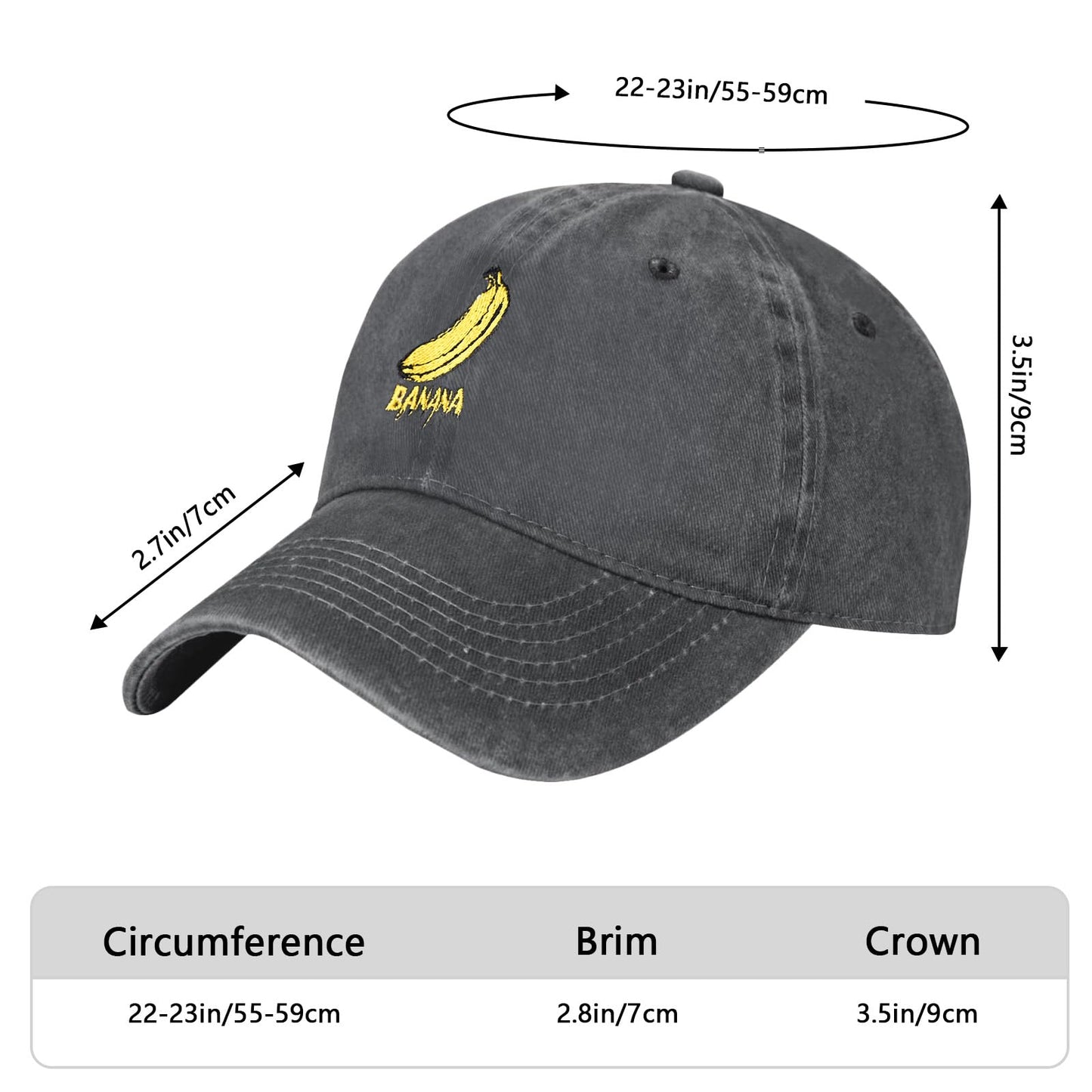 Embroidered Baseball Cap Adjustable Vintage Washed Distressed Denim Baseball Hat for Women Men