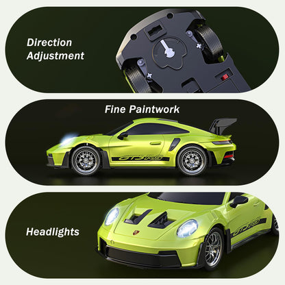 AEROQUEST 1:24 Lamborghini Remote Control Car （Green） | Officially Licensed,Birthday Gift,Toys for ages 3-8,Aventador SVJ Mode,Electric Sport Racing,Hobby RC Cars