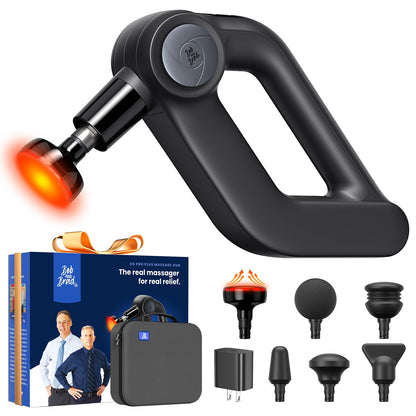 BOB AND BRAD D5 Pro Plus Handheld Massage Gun with Heat, FSA-HSA Eligible Deep Tissue Percussion Massage Gun, Powerful Muscle Massager for Athletes Fitness Workout & Daily Recovery, Birthday Gift