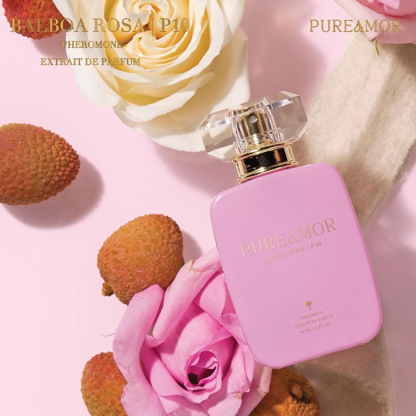 Pheromone Perfume for Women, Amber Noir Extrait de Parfum - Long Lasting Vanilla Amber Scent, 30% High Concentration, Full Size Fragrance Spray, 1.0 oz / 30 ml