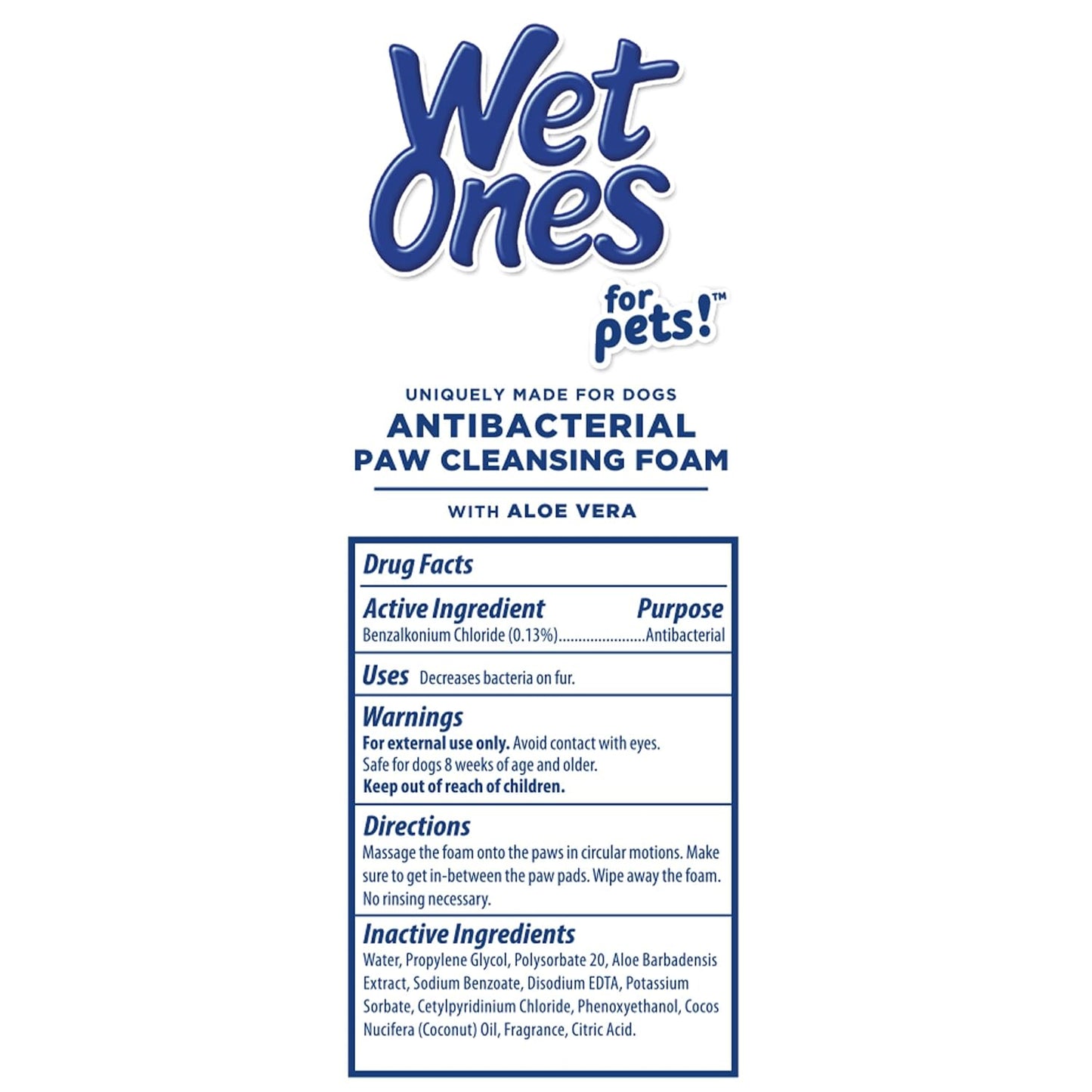 Wet Ones for Pets Antibacterial Dog Paw Cleaner with Built-in Scrubber Brush, Tropical Splash Scent - Foaming Cleanser for Dog Paws - Paw Washer & Grooming Care, 5 Ounce