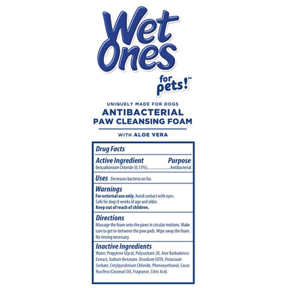 Wet Ones for Pets Antibacterial Dog Paw Cleaner with Built-in Scrubber Brush, Tropical Splash Scent - Foaming Cleanser for Dog Paws - Paw Washer & Grooming Care, 5 Ounce