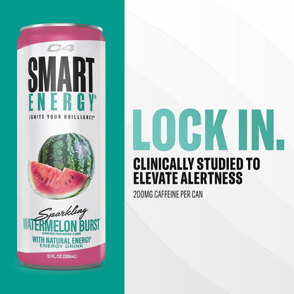 C4 Smart Energy Drinks Variety Pack, Sugar Free Performance Fuel & Nootropic Brain Booster, Coffee Substitute or Alternative, 4 Flavor Berry Breeze Variety (Pack of 24)