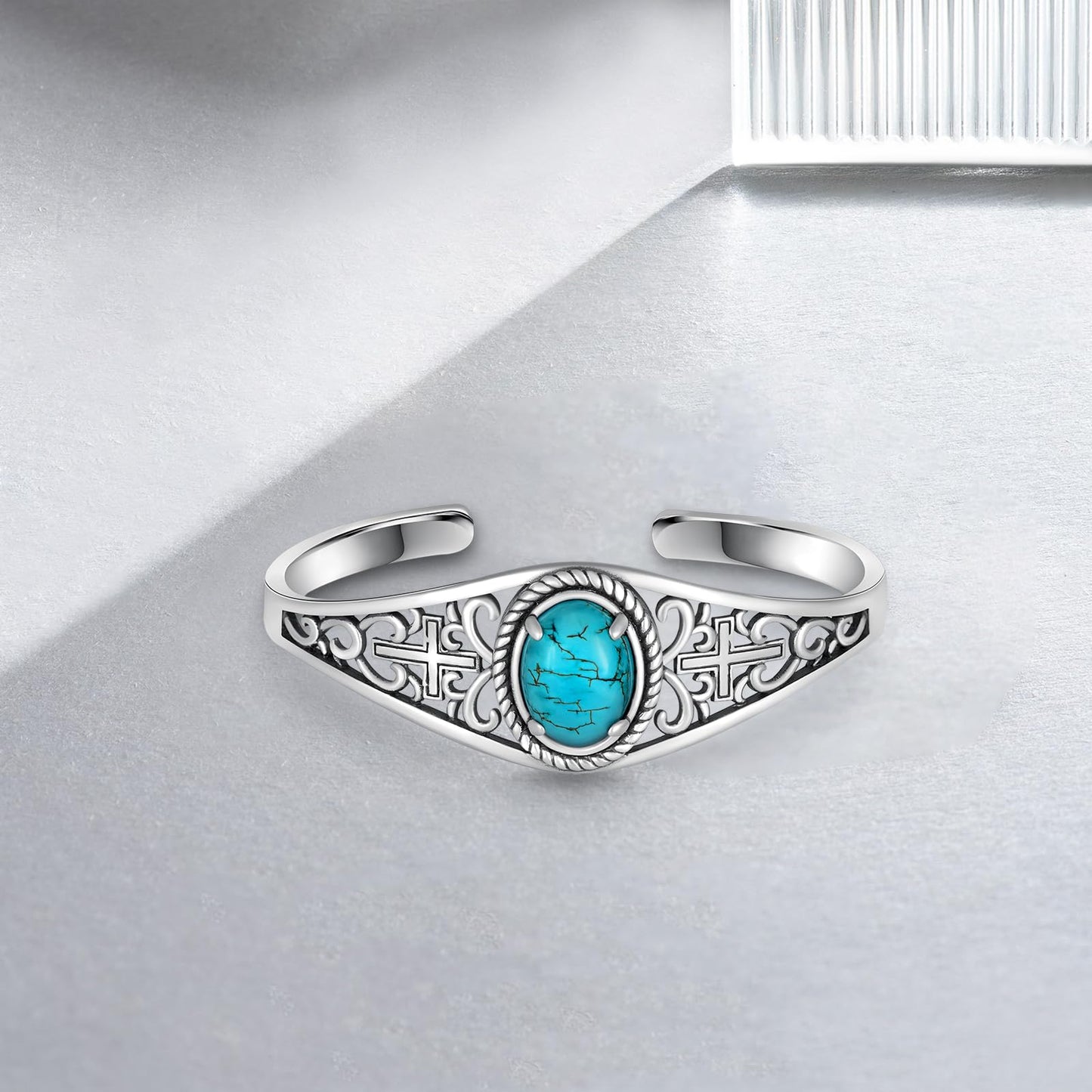 Genuine Turquoise Bracelet for Women 925 Sterling Silver Real Turquoise Cuff Bracelet Vintage Western Jewelry for Women
