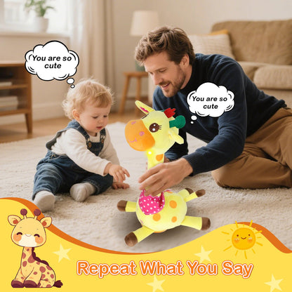 Hunfur Interactive Baby Toys Dancing Talking Cactus Toy,Funny Gift for Infant, Singing Record Repeat What You Say Light Up Toy for Toddler Boy Girl (Volume Adjustment)