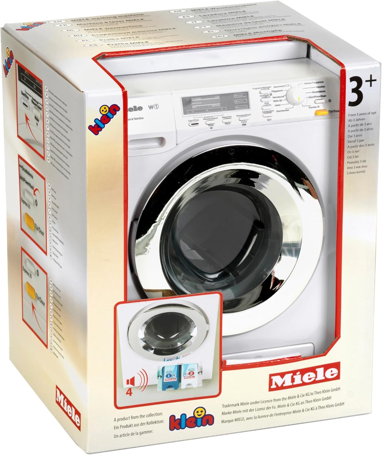 Klein Theo Miele Washing Machine Premium Toys for Kids Ages 3 Years & Up