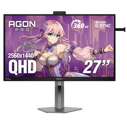 AOC 27 Inch QHD Gaming Monitor 240Hz 0.3ms, Overclock 260Hz, IPS, 2560x1440, G-Sync Compatible, HDR Ready, DisplayPort 1.4 HDMI 2.0, VESA Mount, 3-Year Zero-Bright-Dot, Q27G41ZE
