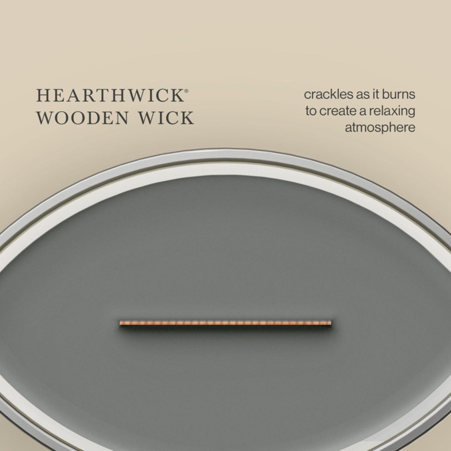 WoodWick Large Hourglass Fireside Candle, Premium Soy Blend Wax, Crackles as it burns, Perfect for Gifting, 21oz