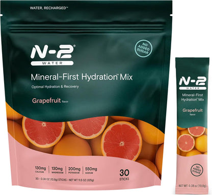 Mineral Hydration Packets – Electrolyte Powder Drink Mix with Calcium, Magnesium, Potassium – No Added Sugar, Natural Ingredients - Variety Pack (12 Packets)