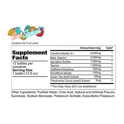 REDCON1 Total War Ready to Drink Pre Workout | Baja Bomb | 365mg Caffeine + Citrulline Malate + Beta Alanine | Zero Sugar (12 Pack)