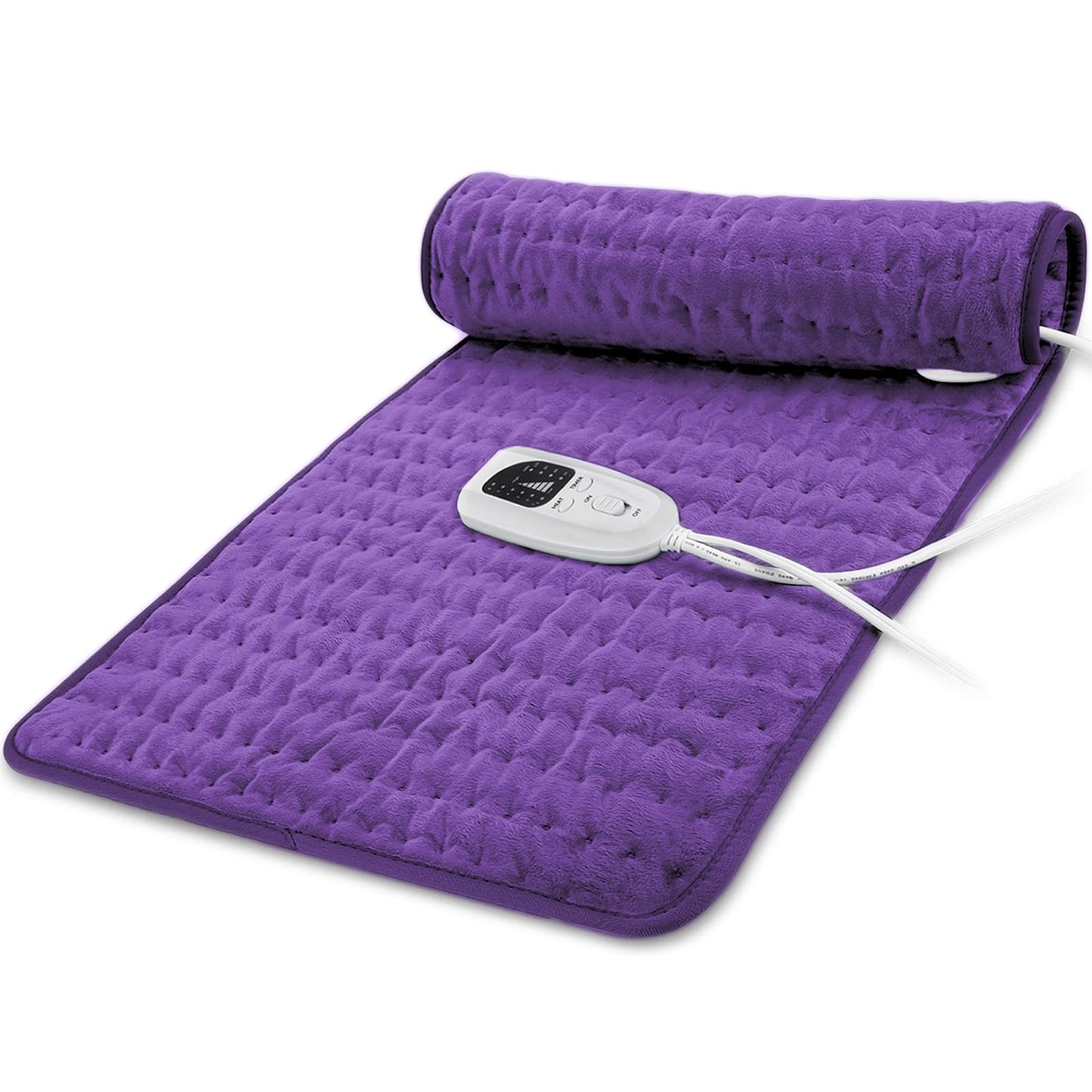 Electric Heating pad with 6 Heat Settings, Auto Shut Off, Dry Electric Heating for Back Neck Knee Arms Legs Shoulder Heat Pads for Christmas Birthday Father Mother's Day (24"X12", Gray Green)