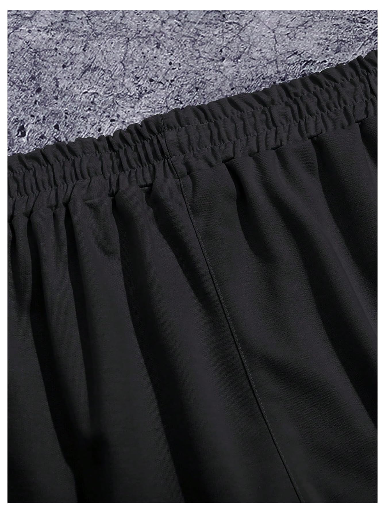 QJQ Men's Letter Graphic Drawstring Waist Shorts Summer Casual Workout Athletic Gym Track Shorts Streetwear