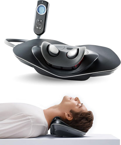 MYTREX Medi Neck Multi-Functional Cervical Traction Device, Electric Stretcher with Dynamic Stretching, 3 Modes Electrotherapy & Hyperthermia to Relieve Cervical Pain, Easy to Use
