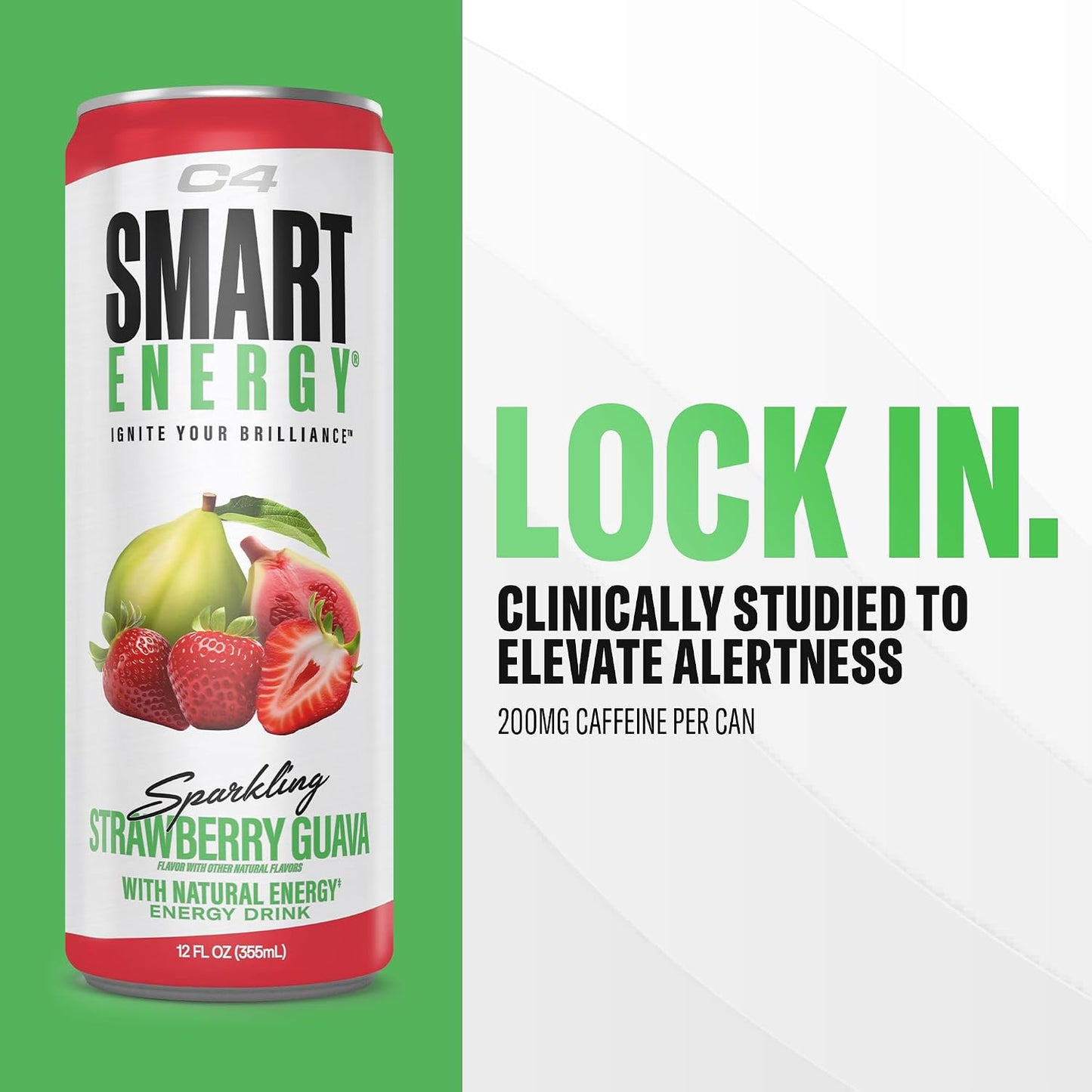 C4 Smart Energy Drinks Variety Pack, Sugar Free Performance Fuel & Nootropic Brain Booster, Coffee Substitute or Alternative, 4 Flavor Berry Breeze Variety (Pack of 24)