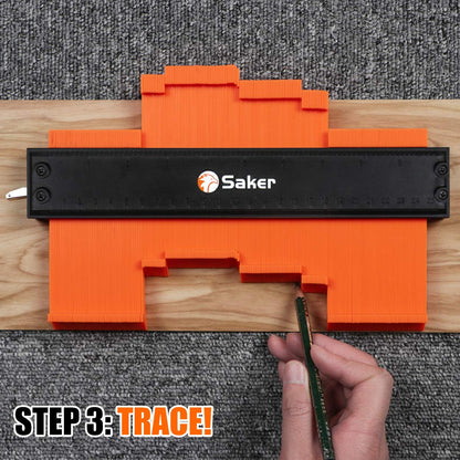 Saker Contour Gauge (10Inch) Profile Tool with Adjustable Lock,Gifts for Men Women Father Dad Boyfriend Husband-Precisely Copy Irregular Shape Duplicator-Cool Gadgets for Woodworking Tool Tracing