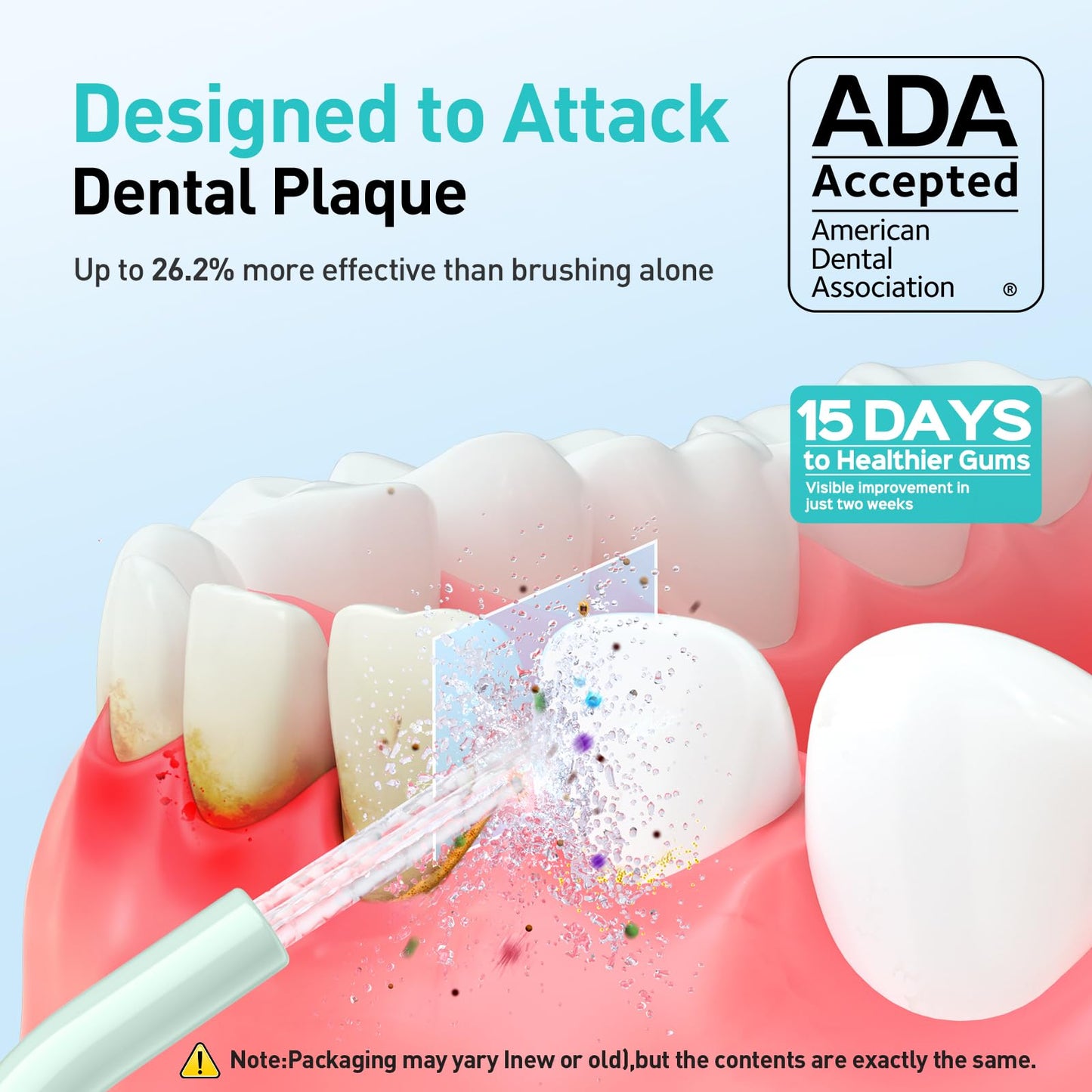 COSLUS ADA Accepted Water Dental Flosser Teeth Pick C20: Portable Cordless Oral Irrigator 300ML Rechargeable Travel Irrigation Cleaner IPX7 Waterproof Electric Flossing Machine, Professional Set Black